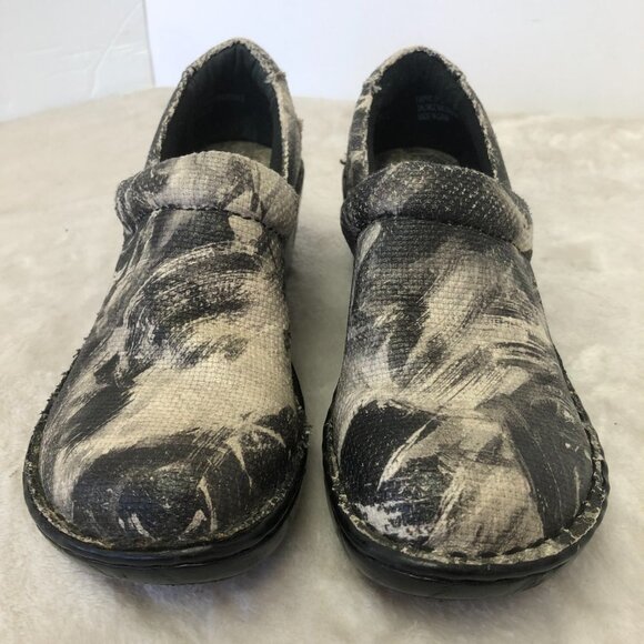 Børn B.O.C. Women's Slip On Comfort Black/Light Grey Fabric Clog Shoes Size 6 - Picture 2 of 14